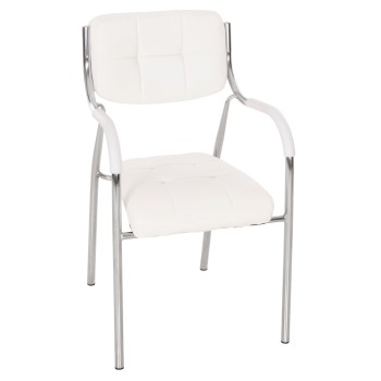 Conference office chair OBERON FK1018.02 White PU 51x52x88Hcm