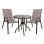 Set dining table 3 pieces with table & chairs Leon Brown FK5184.02