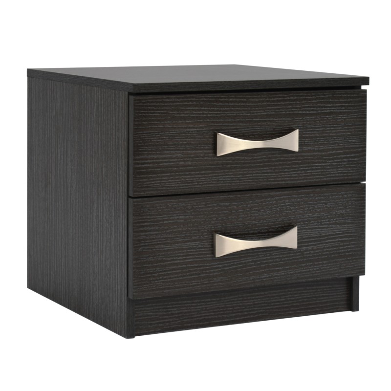 Bedside table with 2 drawers and handles FK2235.01 Zebrano 48x40x42 Bedside table with 2 drawers and handles FK2235.01 Zebrano 48x40x42