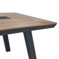 Set Dining Table 7pieces Aluminum in grey color FK5233.02 Set Dining Table 7pieces Aluminum in grey color FK5233.02