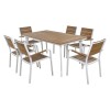Set Dining Table 7pieces White color FK5240.01