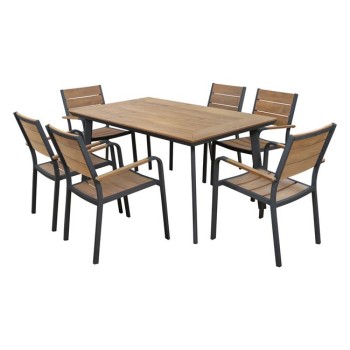 Set Dining Table 7pieces Grey FK5240.02
