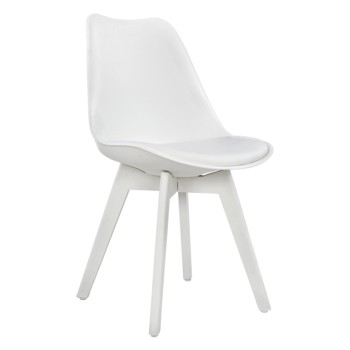 Chair Vegas FK0033.31 POLYPROPYLENE-PU-WHITE 47,5x55x82 cm