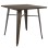 METAL TABLE IN RUSTY COLOR AND WOOD FK0611.04 80x80x76cm