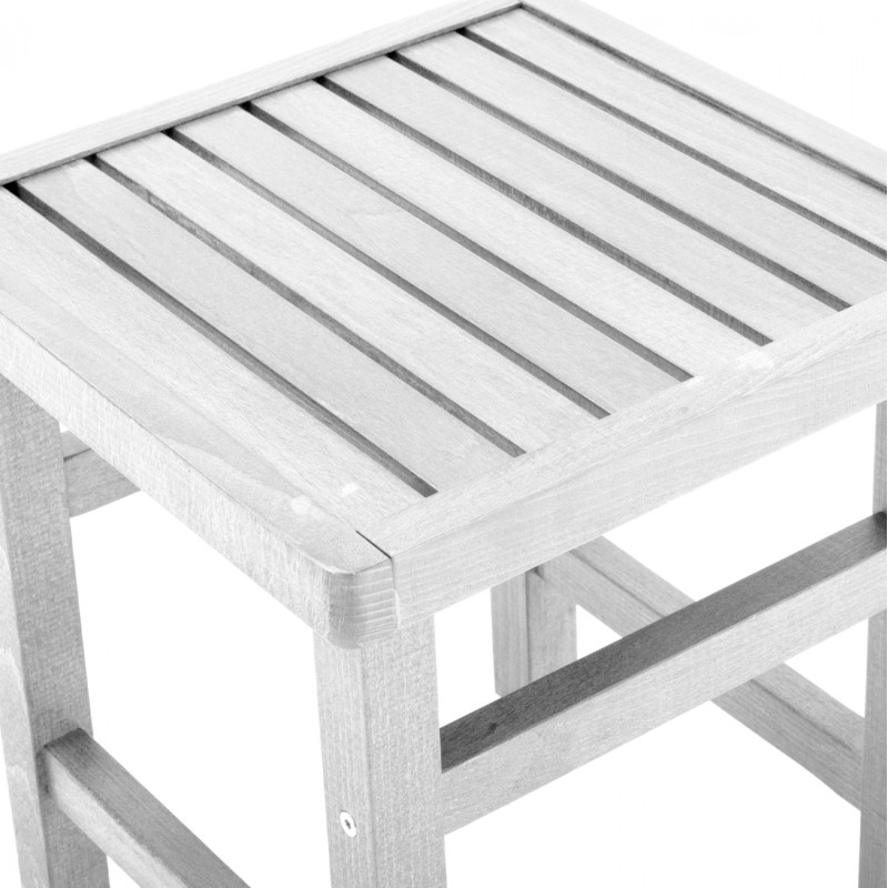 Stool-Table auxiliary White Soaking Koli 40X40X45cm FK289.01 Stool-Table auxiliary White Soaking Koli 40X40X45cm FK289.01