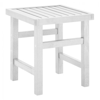 Stool-Table auxiliary White Soaking Koli 40X40X45cm FK289.01