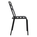 Metallic chair Black Jason FK5177.01 43x50x86cm Metallic chair Black Jason FK5177.01 43x50x86cm
