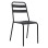 Metallic chair Black Jason FK5177.01 43x50x86cm