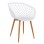 Armchair Polypropylene white Ariadne FK8001.01 62,5x56x80cm