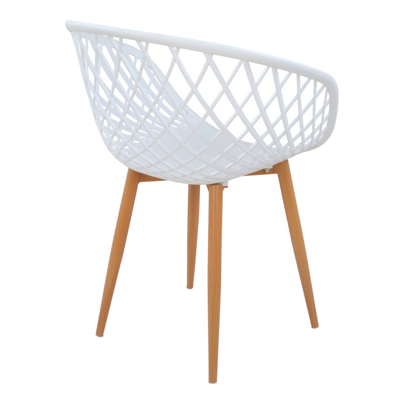 Armchair Polypropylene white Ariadne FK8001.01 62,5x56x80cm Armchair Polypropylene white Ariadne FK8001.01 62,5x56x80cm