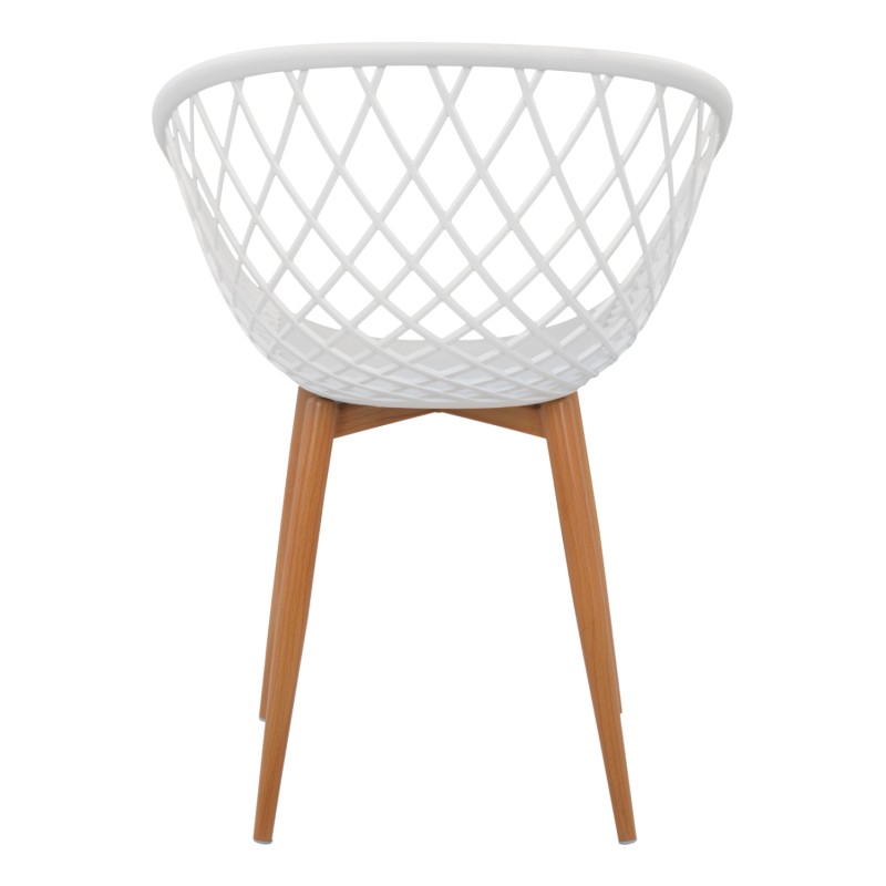 Armchair Polypropylene white Ariadne FK8001.01 62,5x56x80cm Armchair Polypropylene white Ariadne FK8001.01 62,5x56x80cm