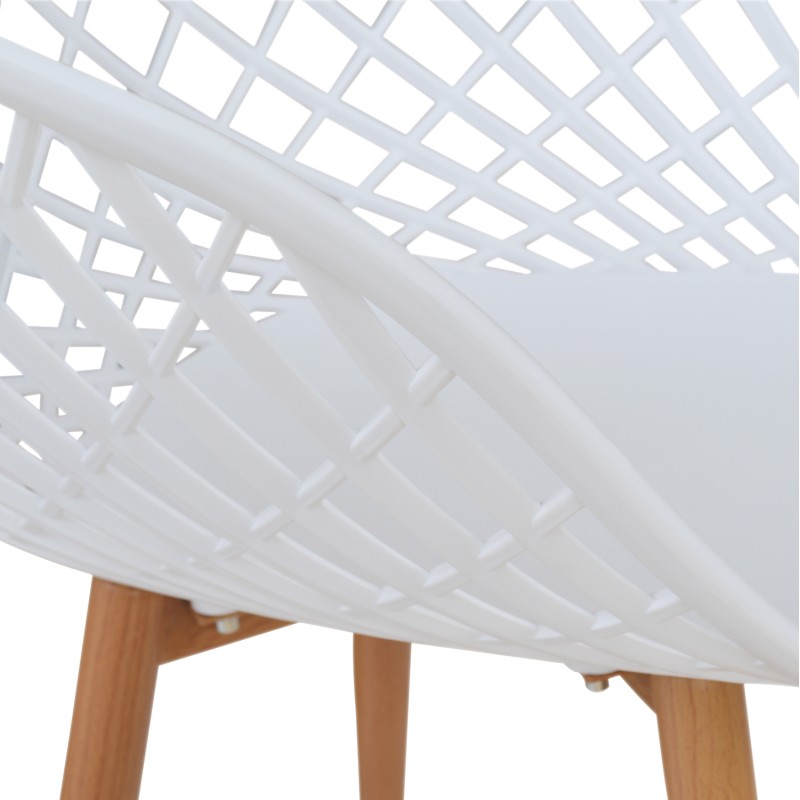 Armchair Polypropylene white Ariadne FK8001.01 62,5x56x80cm Armchair Polypropylene white Ariadne FK8001.01 62,5x56x80cm