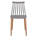 Dining chair FK8052.10 Vanessa grey with metallic legs 43x46,5x82cm Dining chair FK8052.10 Vanessa grey with metallic legs 43x46,5x82cm