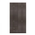 Wardrobe 4 Door with loft and 2 drawers zebrano 120x42x241 Wardrobe 4 Door with loft and 2 drawers zebrano 120x42x241