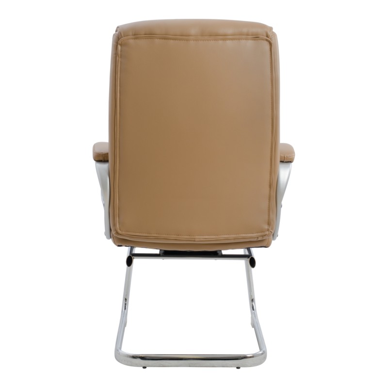 CONFERENCE ARMCHAIR SEMI-SWIVEL ZAMORA FK1088.09 CAMEL COLOR PU LEATHER 63x58x104Hcm. CONFERENCE ARMCHAIR SEMI-SWIVEL ZAMORA FK1088.09 CAMEL COLOR PU LEATHER 63x58x104Hcm.