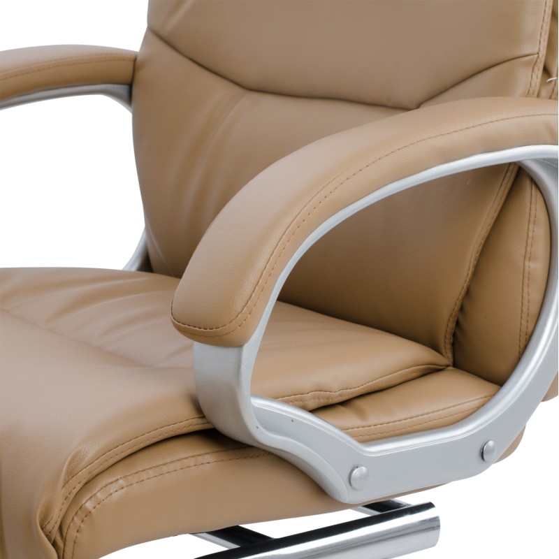 CONFERENCE ARMCHAIR SEMI-SWIVEL ZAMORA FK1088.09 CAMEL COLOR PU LEATHER 63x58x104Hcm. CONFERENCE ARMCHAIR SEMI-SWIVEL ZAMORA FK1088.09 CAMEL COLOR PU LEATHER 63x58x104Hcm.