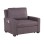 ARMCHAIR-BED KANNA FK3083.01 BROWN FABRIC 112x96x85Hcm