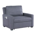 Armchair-Bed Kanna FK3083.10, Grey fabric, 112x96x85Η cm Armchair-Bed Kanna FK3083.10, Grey fabric, 112x96x85Η cm
