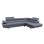 RIGHT CORNER SOFA GORO FK3085.10L GREY FABRIC 270x200x87H cm