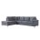 Left Corner Sofa 282x197x90H cm FK3087L Grey