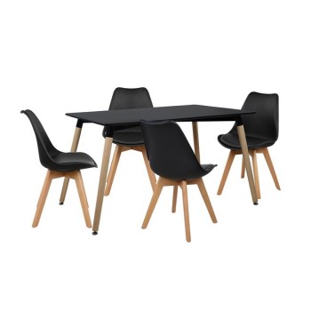Set Dining Table 5 pieces with Table and 4 chairs FK10231 120x80x73 cm