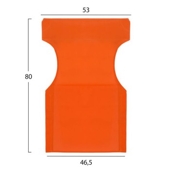 Pillow orange color 2x1 for director's armchair FK5272.02 46.5χ53χ80