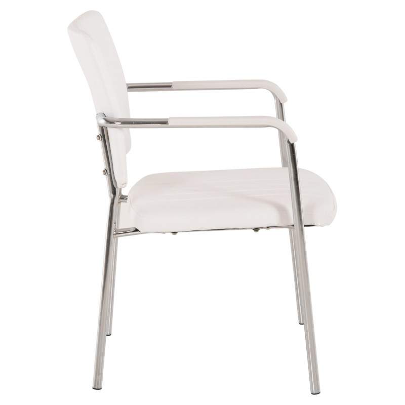 Conference chair with arms FK1070.02 White 56,5x59x85 cm Conference chair with arms FK1070.02 White 56,5x59x85 cm