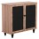 SHOE CABINET MCKENNA FK2266.02 MELAMINE IN SONAMA-BLACK 77x30x69Hcm.