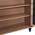 SHOE CABINET MCKENNA FK2266.02 MELAMINE IN SONAMA-BLACK 77x30x69Hcm. SHOE CABINET MCKENNA FK2266.02 MELAMINE IN SONAMA-BLACK 77x30x69Hcm.