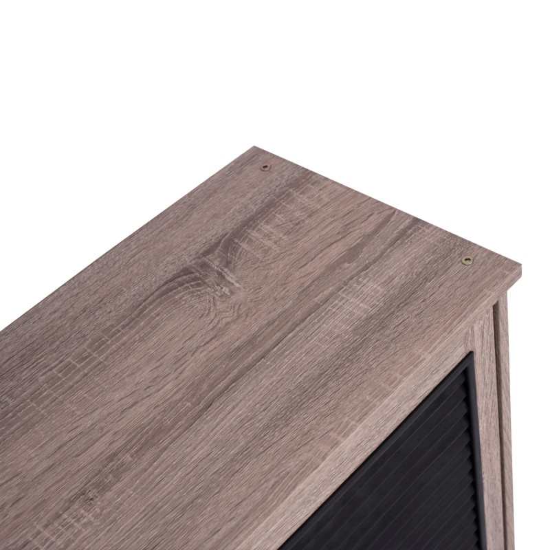 Shoe Cabinet 3 Door MCKENNA FK2267.02 melamine Sonama - black color 112x30x68,5 cm Shoe Cabinet 3 Door MCKENNA FK2267.02 melamine Sonama - black color 112x30x68,5 cm