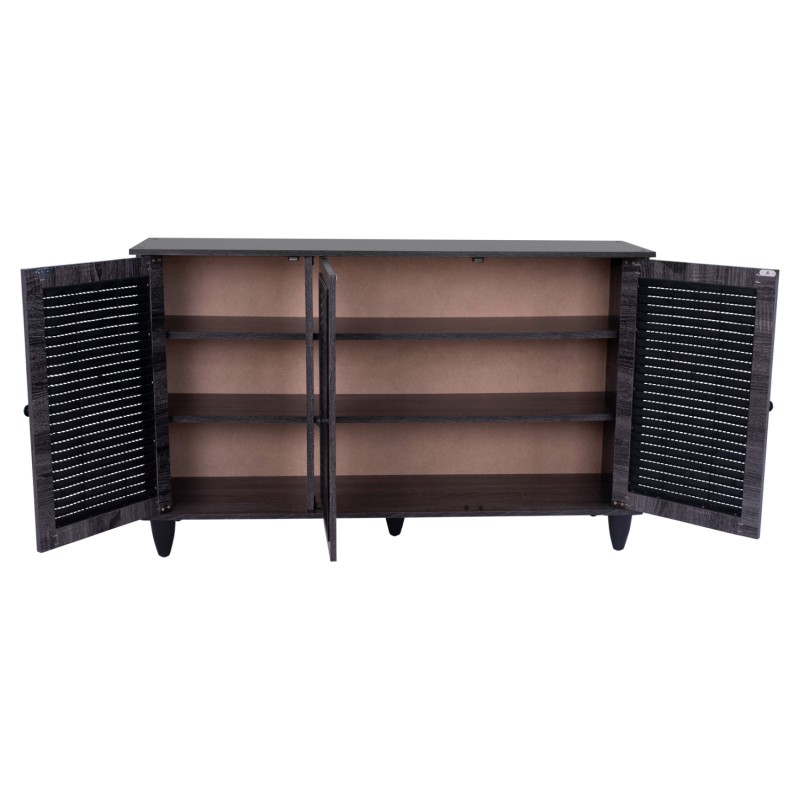 Shoe Cabinet Wooden 3 Door FK2267.01 Grey color 112x30x68,5 cm Shoe Cabinet Wooden 3 Door FK2267.01 Grey color 112x30x68,5 cm