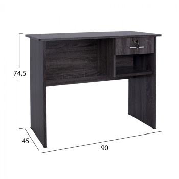 Office melamine with drawer FK2283.01 in grey color 90x45x74.5