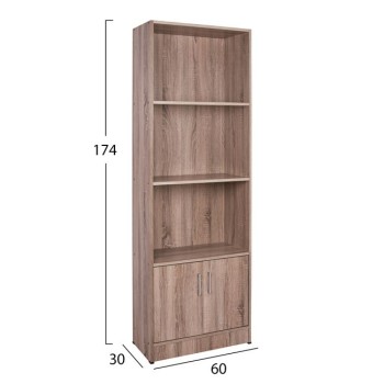 Melamine bookcase FK2269.02 sonama color 60x30x174 Melamine bookcase FK2269.02 sonama color 60x30x174