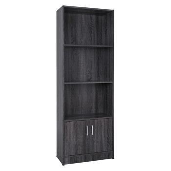 Melamine bookcase FK2269.01 grey color 60x30x174