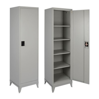 Metallic Wardrobe 50Χ45Χ195H with 4 shelves 1Door & legs FK10325 Metallic Wardrobe 50Χ45Χ195H with 4 shelves 1Door & legs FK10325