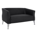 Sofa 2 seater Kiana FK3122.21 Black PU 130x75x71 cm Sofa 2 seater Kiana FK3122.21 Black PU 130x75x71 cm