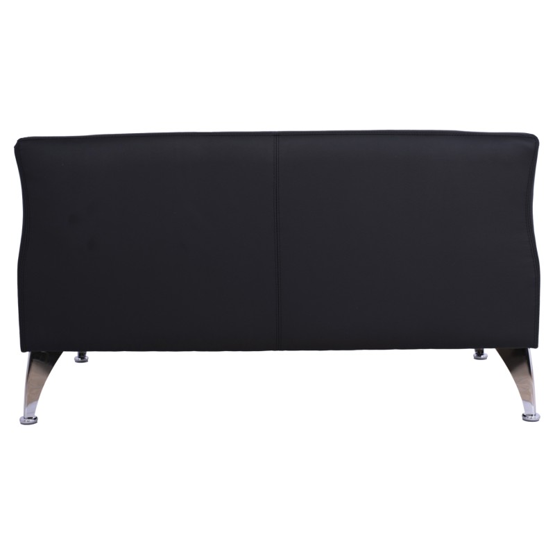 Sofa 2 seater Kiana FK3122.21 Black PU 130x75x71 cm Sofa 2 seater Kiana FK3122.21 Black PU 130x75x71 cm