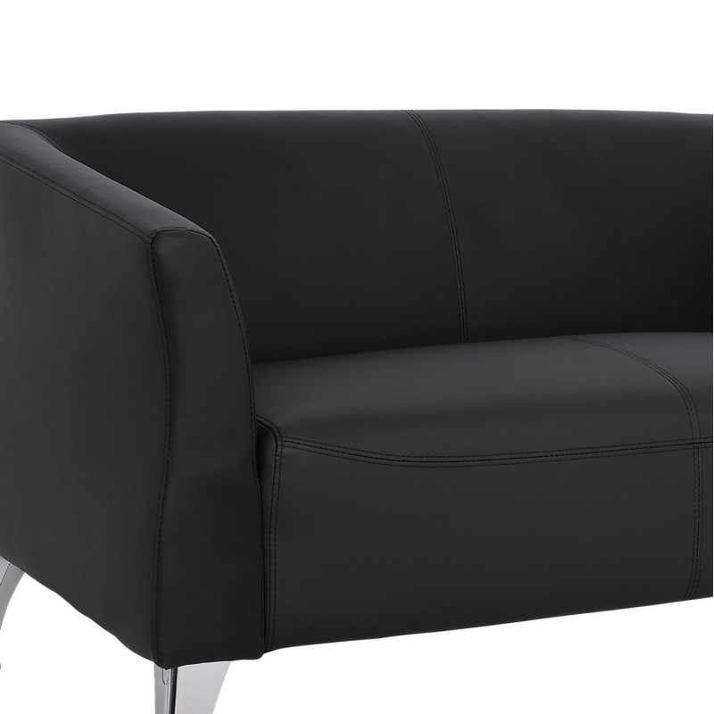 Sofa 2 seater Kiana FK3122.21 Black PU 130x75x71 cm Sofa 2 seater Kiana FK3122.21 Black PU 130x75x71 cm