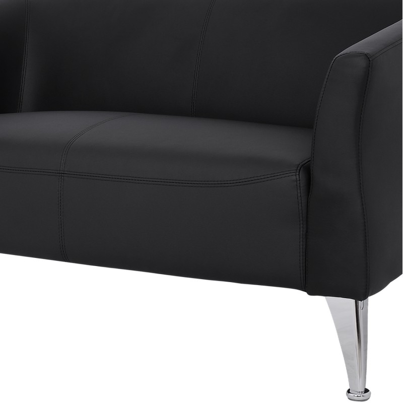 Sofa 2 seater Kiana FK3122.21 Black PU 130x75x71 cm Sofa 2 seater Kiana FK3122.21 Black PU 130x75x71 cm