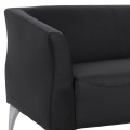 Sofa 2 seater Kiana FK3122.21 Black PU 130x75x71 cm Sofa 2 seater Kiana FK3122.21 Black PU 130x75x71 cm
