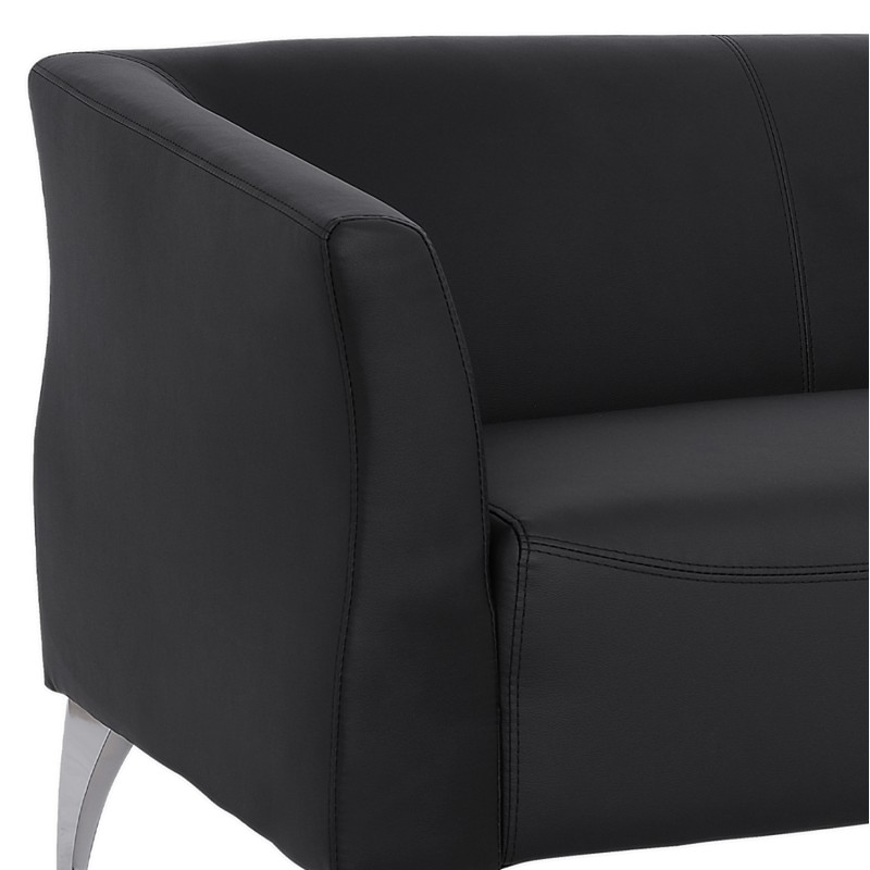 Sofa 2 seater Kiana FK3122.21 Black PU 130x75x71 cm Sofa 2 seater Kiana FK3122.21 Black PU 130x75x71 cm
