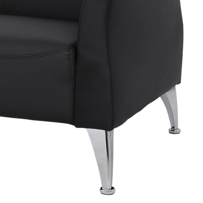 Sofa 2 seater Kiana FK3122.21 Black PU 130x75x71 cm Sofa 2 seater Kiana FK3122.21 Black PU 130x75x71 cm