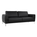 Sofa 3 seater Kenzie FK3121.31 with Black PU 190x81x81 cm Sofa 3 seater Kenzie FK3121.31 with Black PU 190x81x81 cm