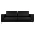 Sofa 3 seater Kenzie FK3121.31 with Black PU 190x81x81 cm Sofa 3 seater Kenzie FK3121.31 with Black PU 190x81x81 cm