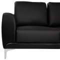 Sofa 3 seater Kenzie FK3121.31 with Black PU 190x81x81 cm Sofa 3 seater Kenzie FK3121.31 with Black PU 190x81x81 cm