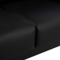 Sofa 3 seater Kenzie FK3121.31 with Black PU 190x81x81 cm Sofa 3 seater Kenzie FK3121.31 with Black PU 190x81x81 cm