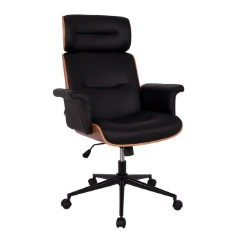 Manager's office chair Superior Pro FK1108.01 walnut-black color 74x74x116 cm