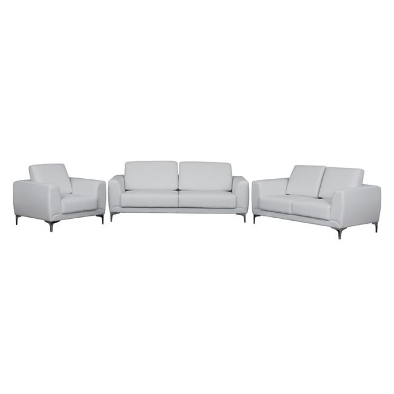 Set sofa 3 pieces Kenzie with White PU FK10329.01 Set sofa 3 pieces Kenzie with White PU FK10329.01