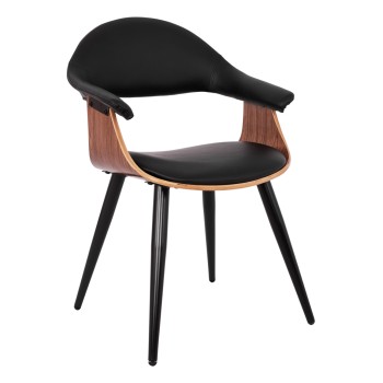 Conference armchair Superior Pro FK1111.01 walnut/black color