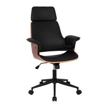 Manager's office chair Superior Pro FK1110.01 walnut color-black 67x66x120 cm